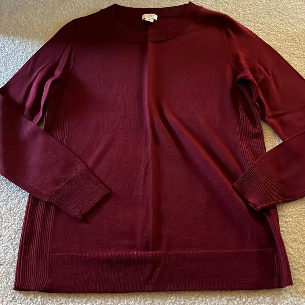 Jcrew maroon sweater